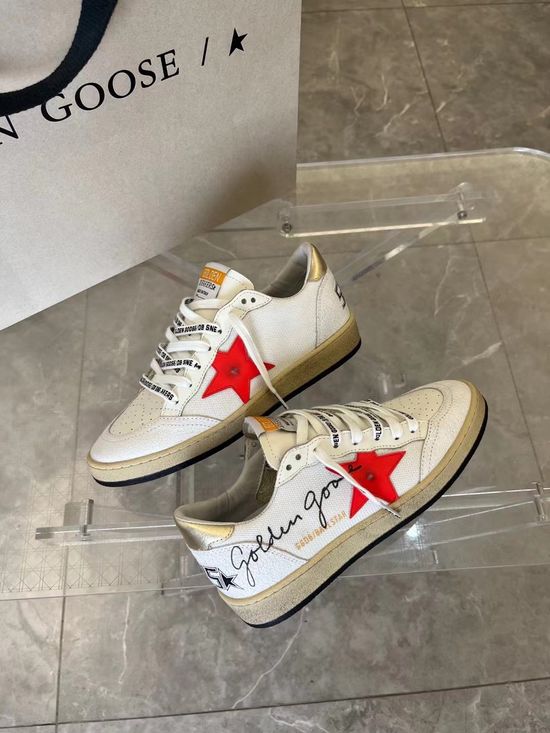 Golden Goose Custom Crafted Vintage Style Sneakers with Star Sole
