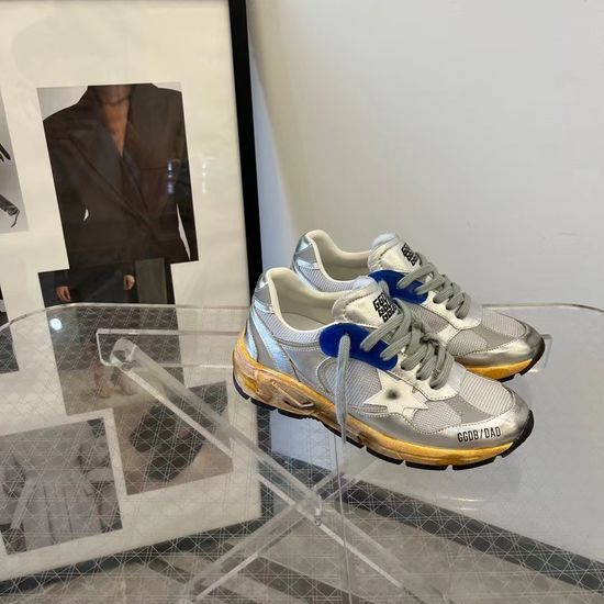 Golden Goose Vintage Casual Athletic Sneakers With Custom Breathable Material