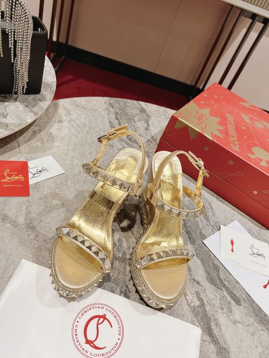 Bottega Veneta Woven Wedge Sandals with Crossover Straps