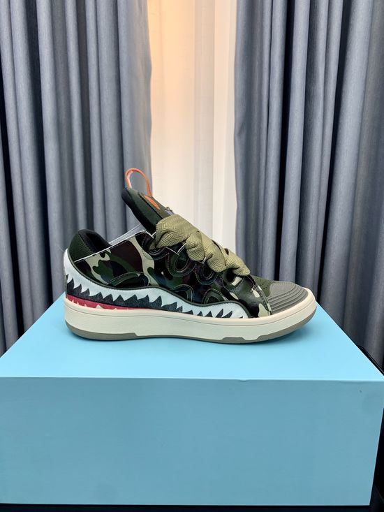 Lanvin Premium Leather Versatile Daily Casual Sneakers