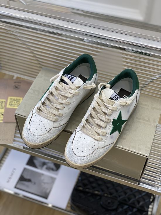 Golden Goose Green Sole Graffiti Casual Sneakers with Removable Insoles