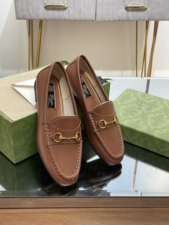 Gucci Classic Horsebit Loafers Premium Leather Upper Soft Lining