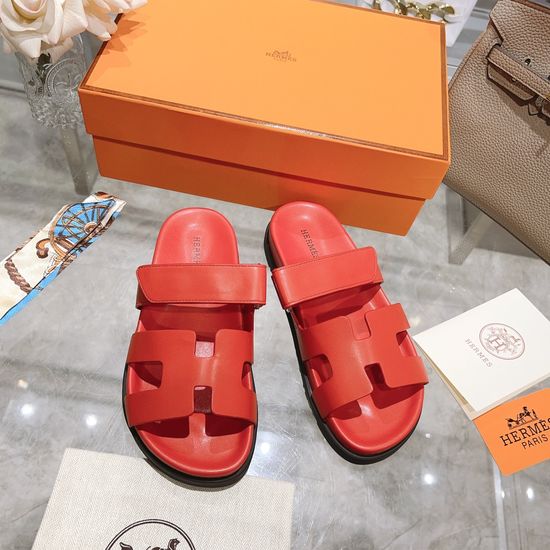 Hermes Classic Casual Slip On Slides with Anti-Slip Sole