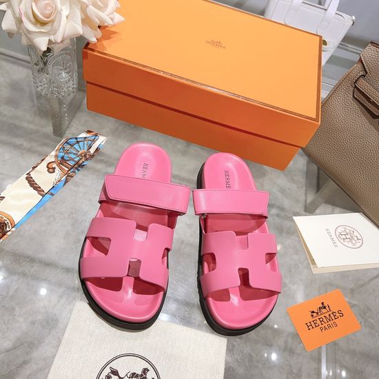 Hermes Classic Casual Slip On Slides with Anti-Slip Sole