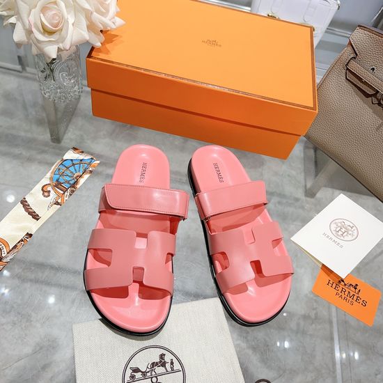 Hermes Classic Casual Slip On Slides with Anti-Slip Sole