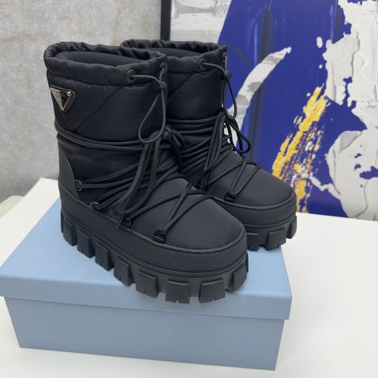 Prada Waterproof Warm Short Shaft Non-Slip Snow Boots