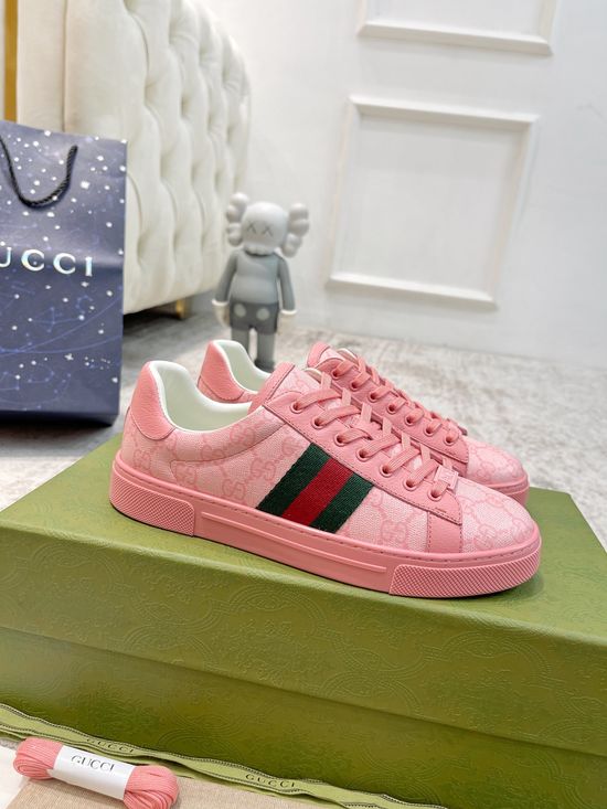 Gucci Classic Leather Casual Shoes Durable Soft Daily Walking Footwear