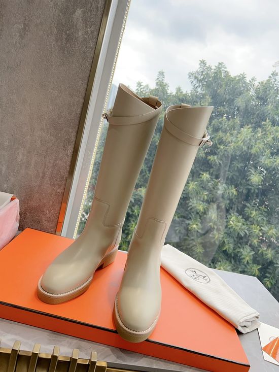 Hermes Premium Handcrafted Ankle Boots with Original Leather