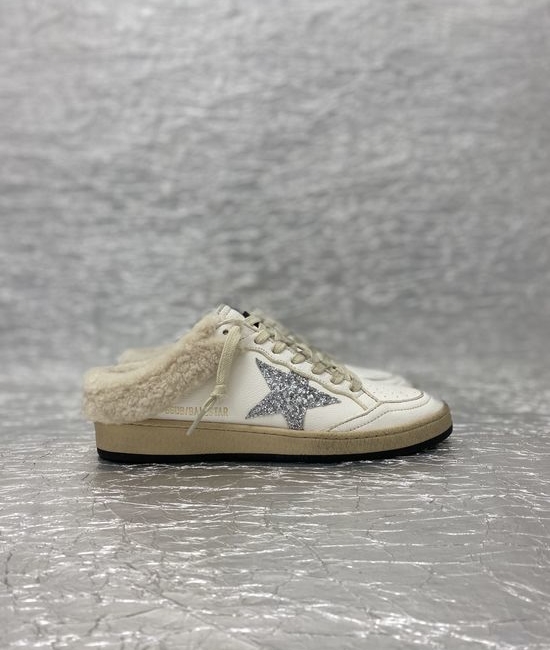 Golden Goose GGDB Vintage Distressed Leather Sneakers with Logo Accents