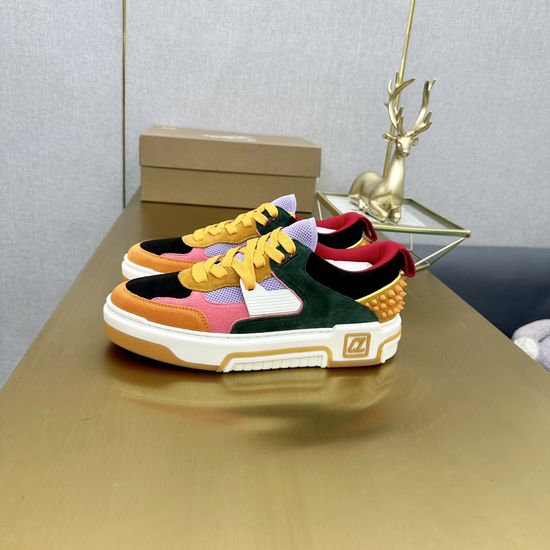 Christian Louboutine Premium Thick Sole Embellished Comfortable Casual Sneakers