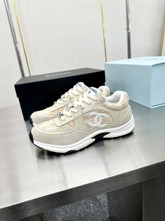 Chanel Premium Embroidered Breathable All-match Casual Sneakers
