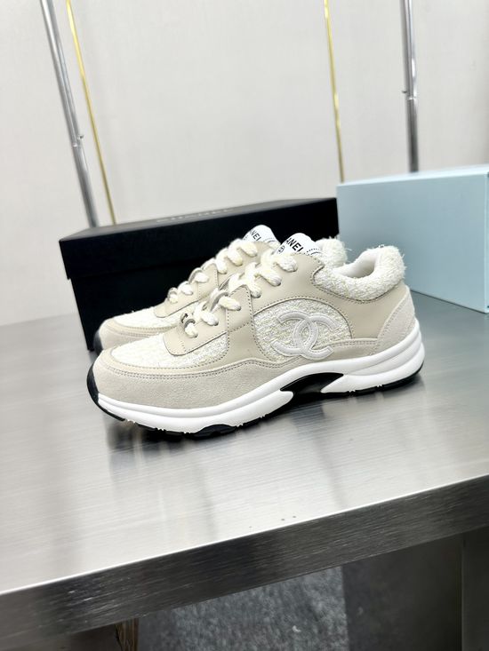 Chanel Premium Embroidered Breathable All-match Casual Sneakers