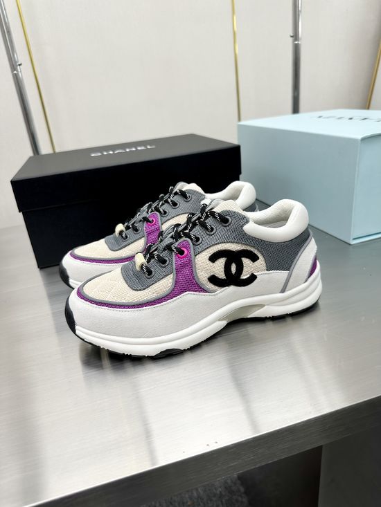 Chanel Premium Embroidered Breathable All-match Casual Sneakers