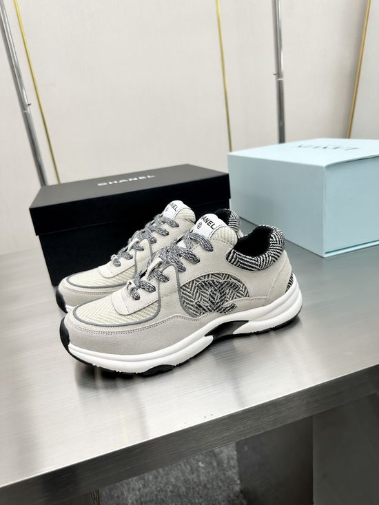 Chanel Premium Embroidered Breathable All-match Casual Sneakers