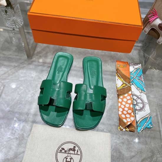 Hermes Calfskin Casual Slides Soft Comfortable Daily Wear Footwear