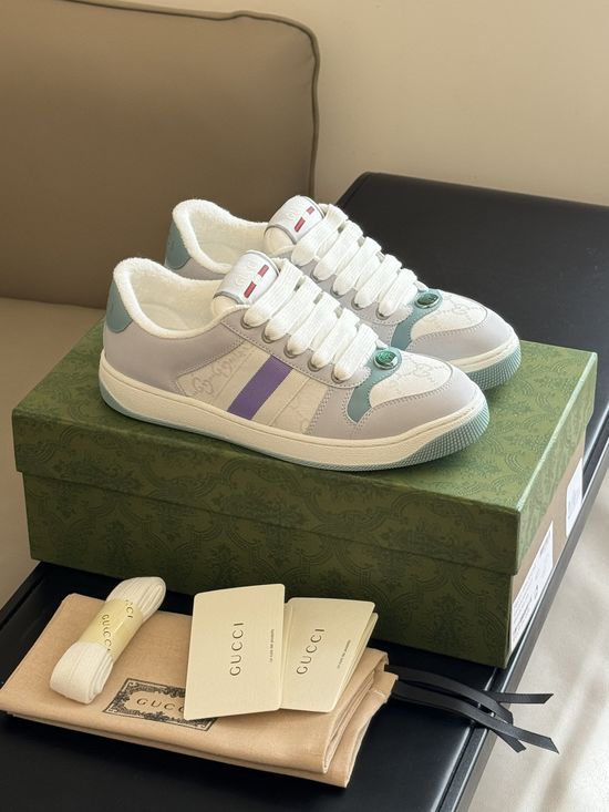 Gucci Vintage Distressed Casual Fashion Sneakers