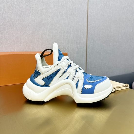 Louis Vuitton LV Wave Sole Chunky Casual Fashion Sneakers