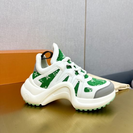 Louis Vuitton LV Wave Sole Chunky Casual Fashion Sneakers