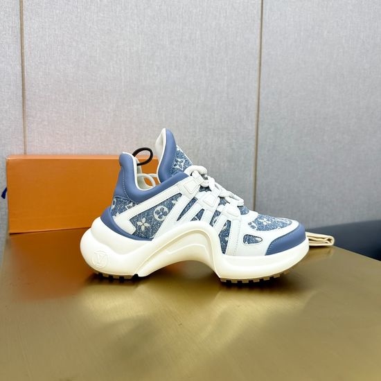 Louis Vuitton LV Wave Sole Chunky Casual Fashion Sneakers