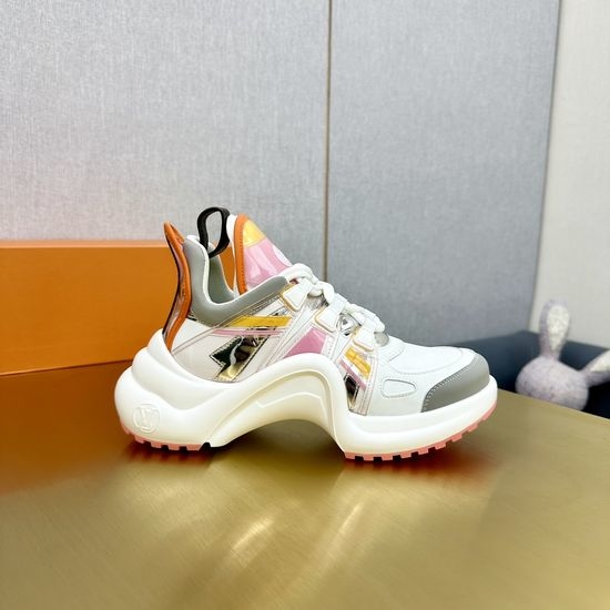 Louis Vuitton LV Wave Sole Chunky Casual Fashion Sneakers