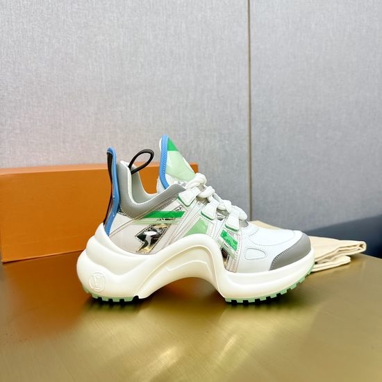 Louis Vuitton LV Wave Sole Chunky Casual Fashion Sneakers