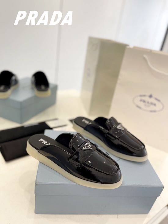 Prada Soft Sole Suede Slip On Comfort Loafer Shoes