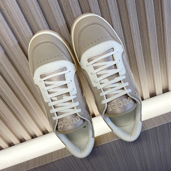 Gucci Vintage Distressed Casual Sneakers Retro Color Block Comfortable