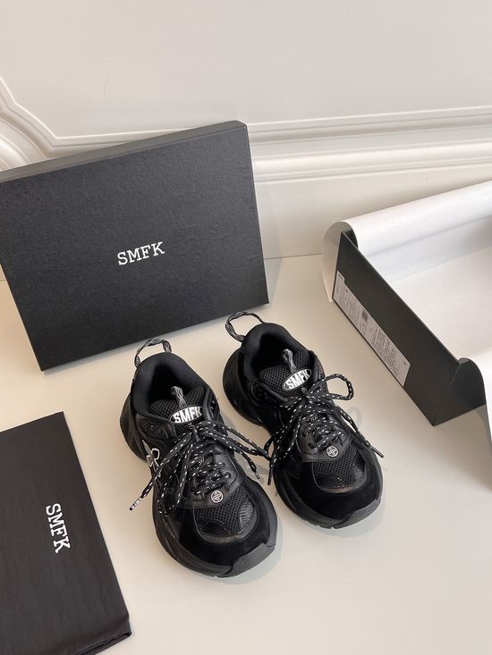 SMFK Vintage Chunky Dad Sneakers Breathable Upper Shock Absorption