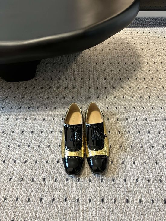Miu Miu Vintage Tassel Leather Loafer Flats