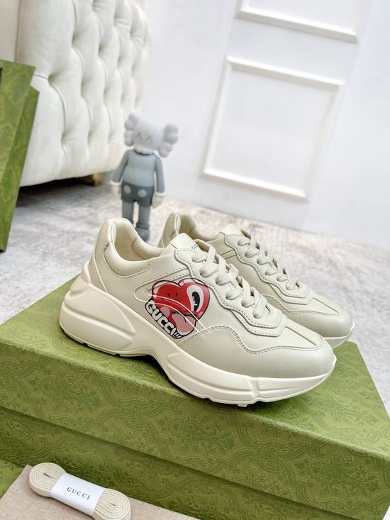 Gucci Premium Leather Casual Shoes Comfortable Versatile Fashion Footwear