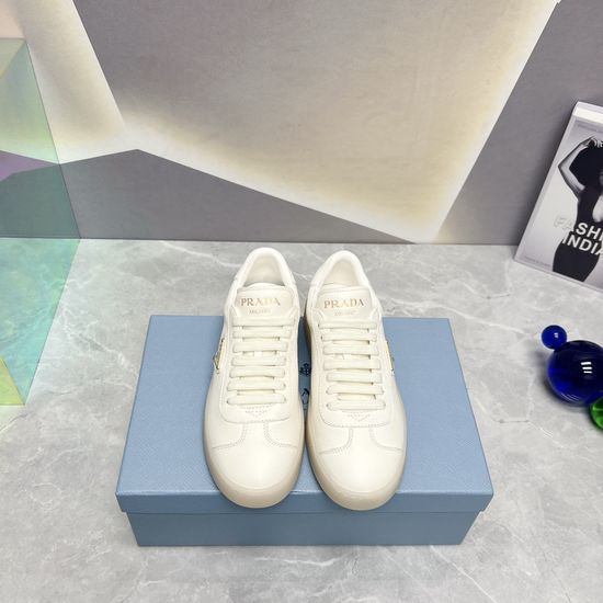 Prada Leather Casual Slip-on Shoes with Soft Lining