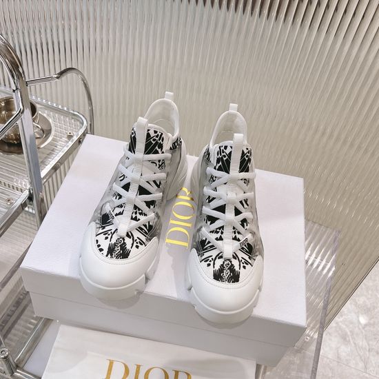 Christian Dior Casual Breathable Chunky Sneakers with Non-slip Sole