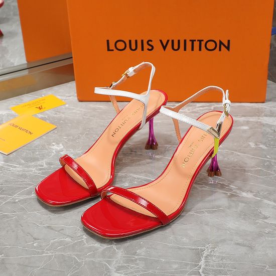 Louis Vuitton Suede Patent Upper Sheepskin Lining Leather Sole Sandals