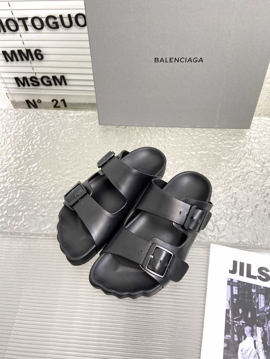 Balenciaga Open Toe Five Finger Slides Adjustable Buckle Casual Comfortable Shoes