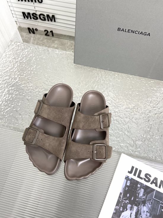 Balenciaga Open Toe Five Finger Slides Adjustable Buckle Casual Comfortable Shoes