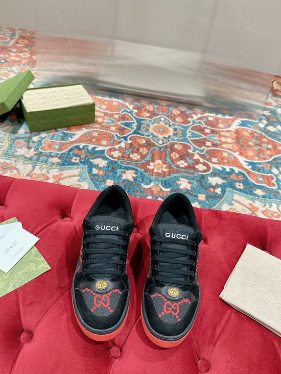 Gucci Premium Vintage Casual Shoes with Detachable Cherry Ornament