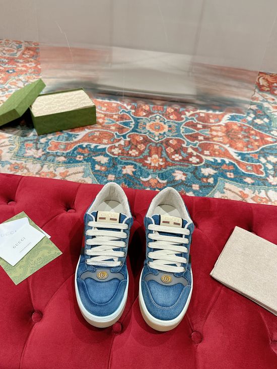 Gucci Premium Vintage Casual Shoes with Detachable Cherry Ornament
