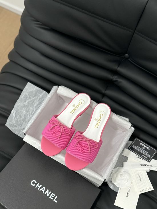 Chanel Soft Flannel Upper Casual Slip-on Slippers