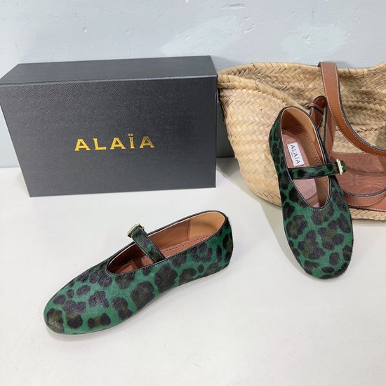 Alaia Rhinestone Mary Jane Vintage Classic Comfortable Leather Shoes