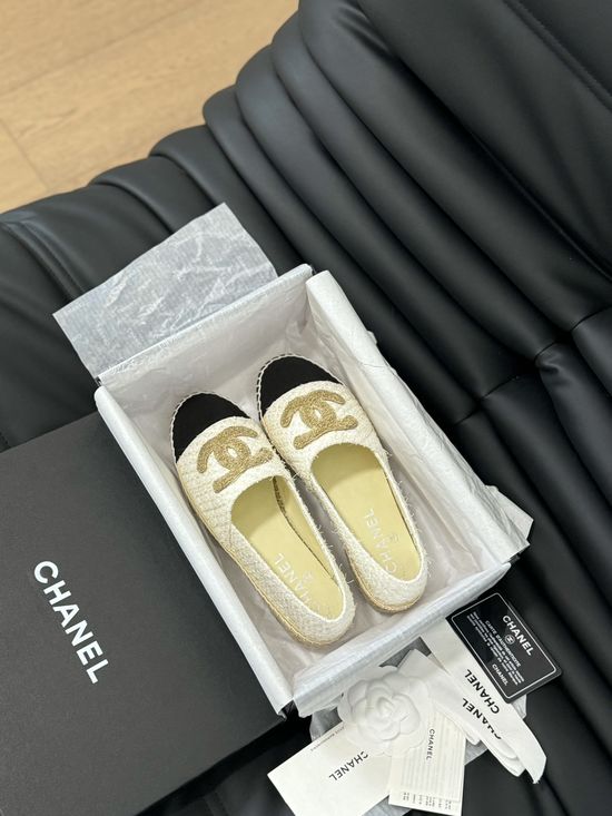 Chanel Premium Espadrilles with Full Packaging Included