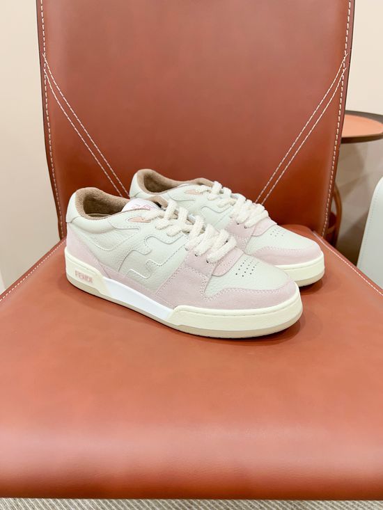 Fendi Vintage Stitched Soft Comfortable Daily Casual Sneakers