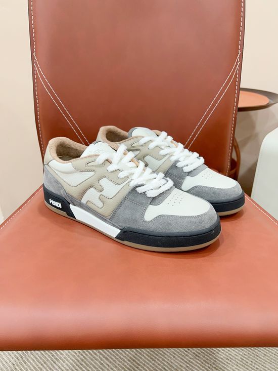 Fendi Vintage Stitched Soft Comfortable Daily Casual Sneakers