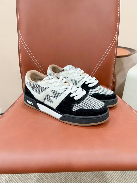 Fendi Vintage Stitched Soft Comfortable Daily Casual Sneakers
