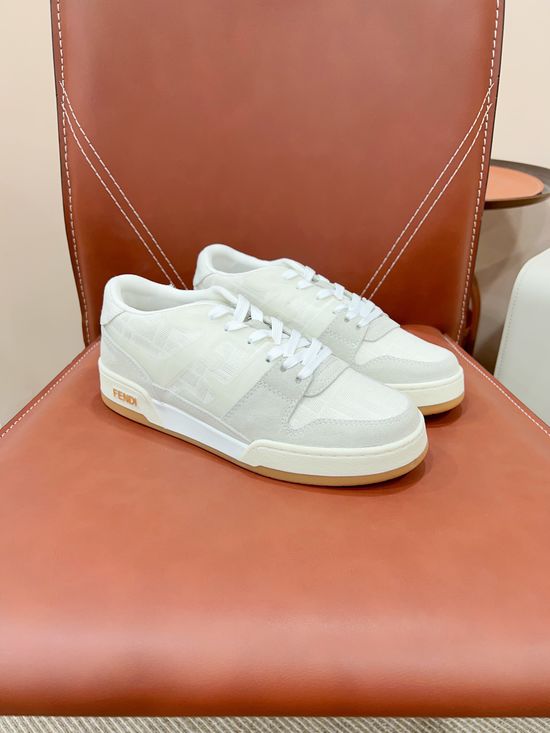 Fendi Retro Stitched Logo Sneakers Soft Lining Non-slip Casual Shoes