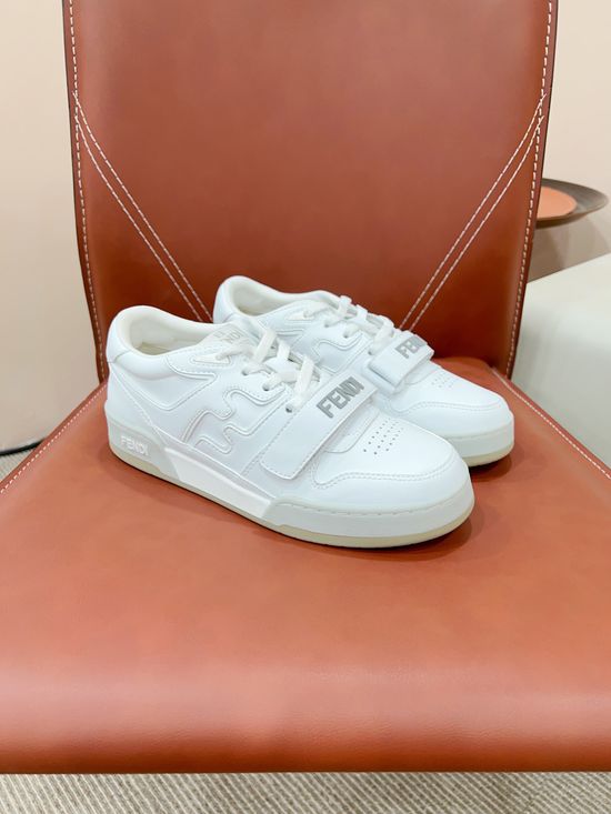 Fendi Retro Stitched Logo Sneakers Soft Lining Non-slip Casual Shoes