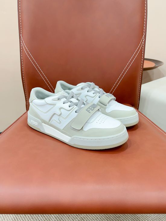 Fendi Retro Stitched Logo Sneakers Soft Lining Non-slip Casual Shoes