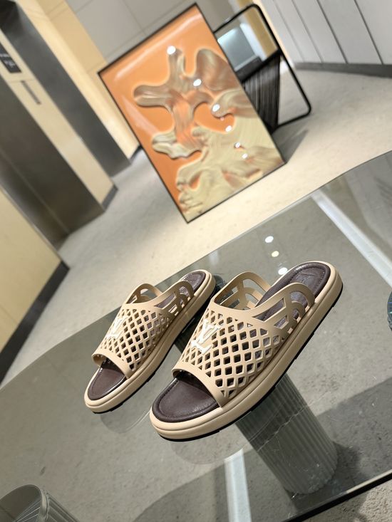 Louis Vuitton Classic Denim Slides With Premium Comfort Design