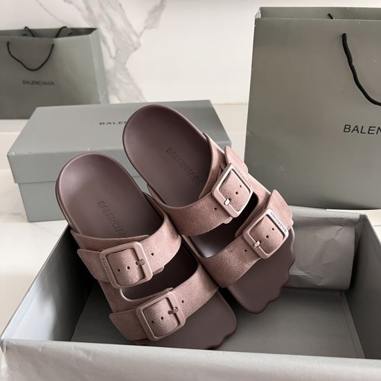 Balenciaga Vintage Style Buckle Decor Non-slip Casual Clogs
