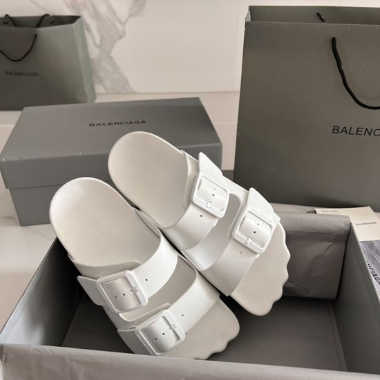 Balenciaga Vintage Style Buckle Decor Non-slip Casual Clogs
