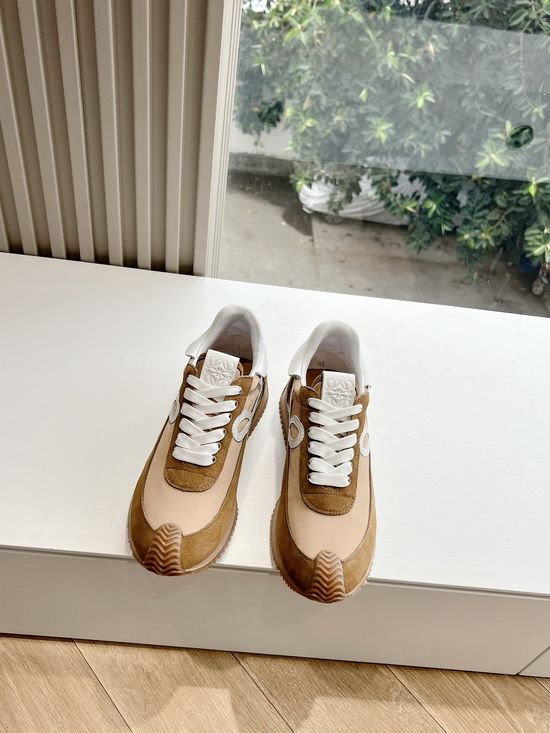 Loewe Color Block Hidden Heel Comfortable Casual Trainers